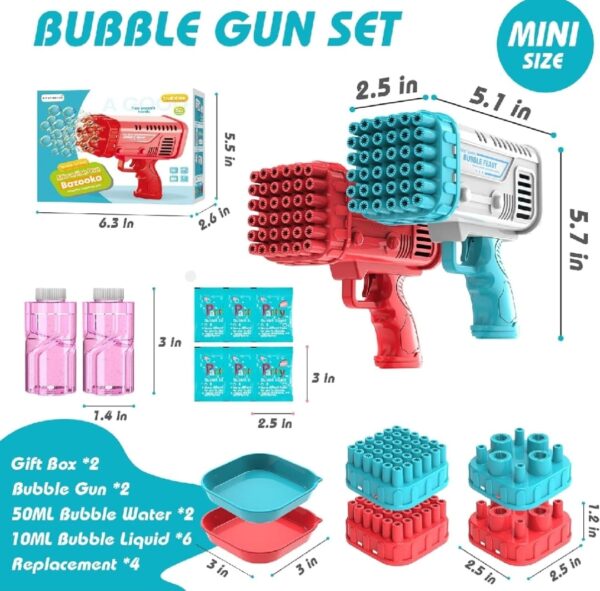 2 in 1 Bubble Gun Set for Kids - Image 2